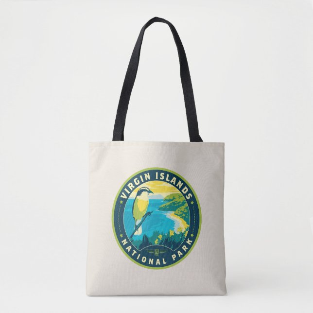 Bolso De Tela Parque nacional de las Islas Vírgenes (Anverso)