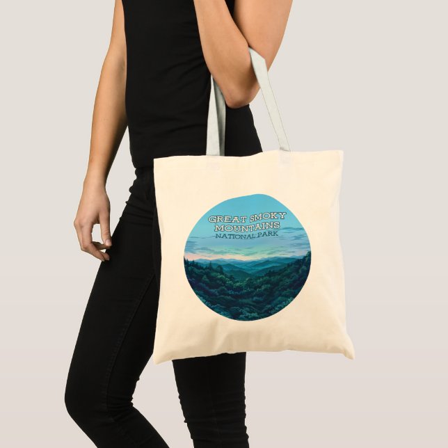 Bolso De Tela Parque nacional de las Montañas del Gran Smoky Ten (Anverso (producto))
