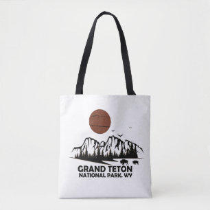 Bolso De Tela Parque nacional de las montañas del Gran Tetón Wyo