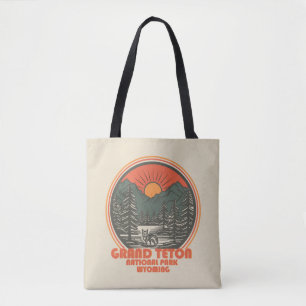 Bolso De Tela Parque nacional de las montañas del Gran Tetón Wyo