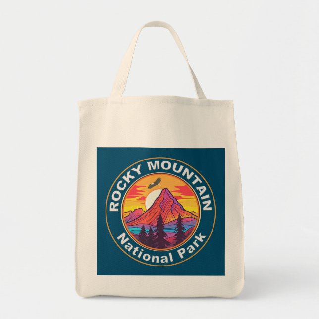 Bolso De Tela Parque nacional de las Montañas Rocosas (Frente)