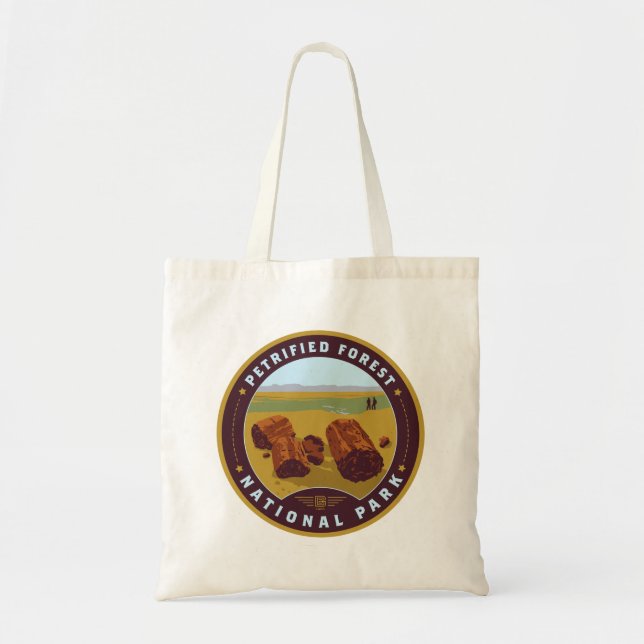 Bolso De Tela Parque nacional de los bosques petrolíferos (Frente)