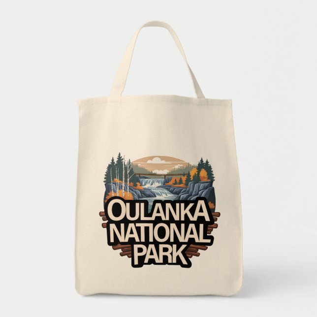 Bolso De Tela Parque nacional de Oulanka, Finlandia (Frente)
