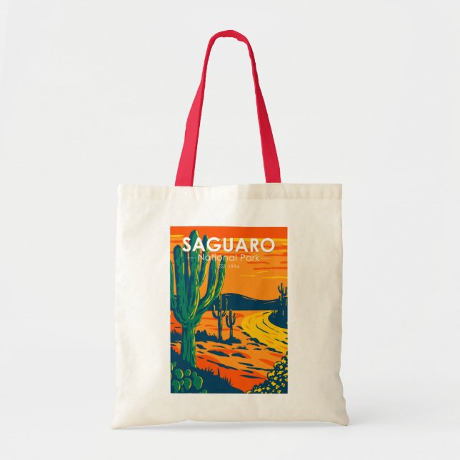 Bolso De Tela Parque nacional de Saguaro (Frente)