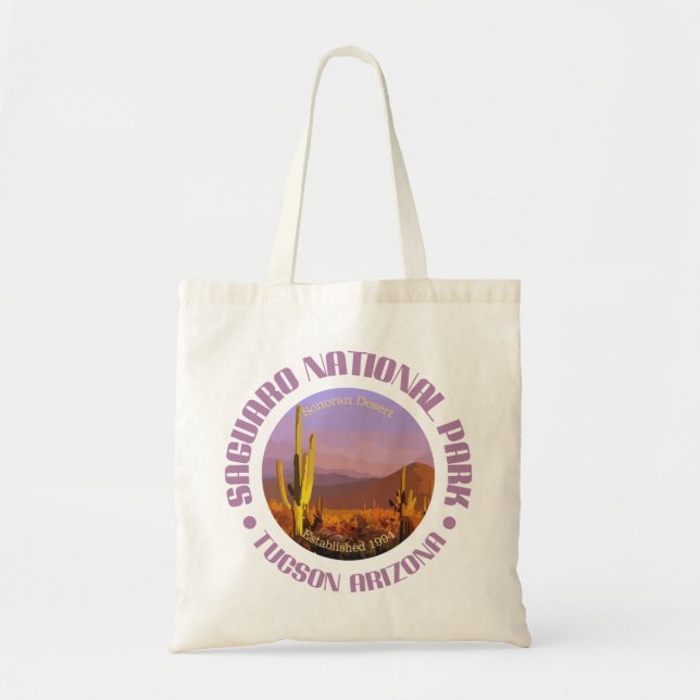 Bolso De Tela Parque nacional de Saguaro (C) (Frente)