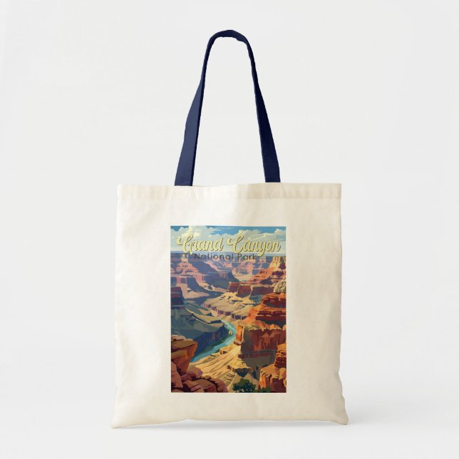 Bolso De Tela Parque nacional del Gran Cañón Ilustración Arte de (Frente)