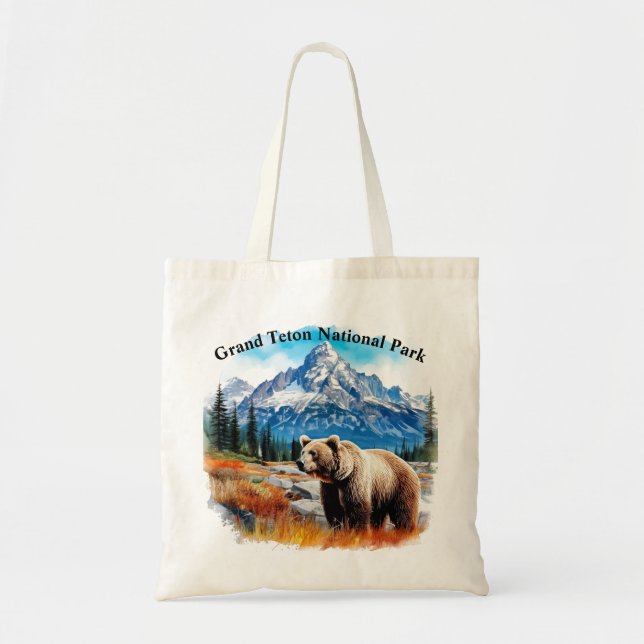 Bolso De Tela Parque nacional del Gran Tetón (Frente)