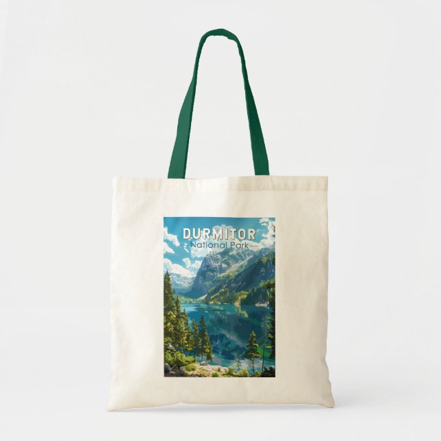 Bolso De Tela Parque nacional Durmitor Montenegro Viaje arte (Frente)