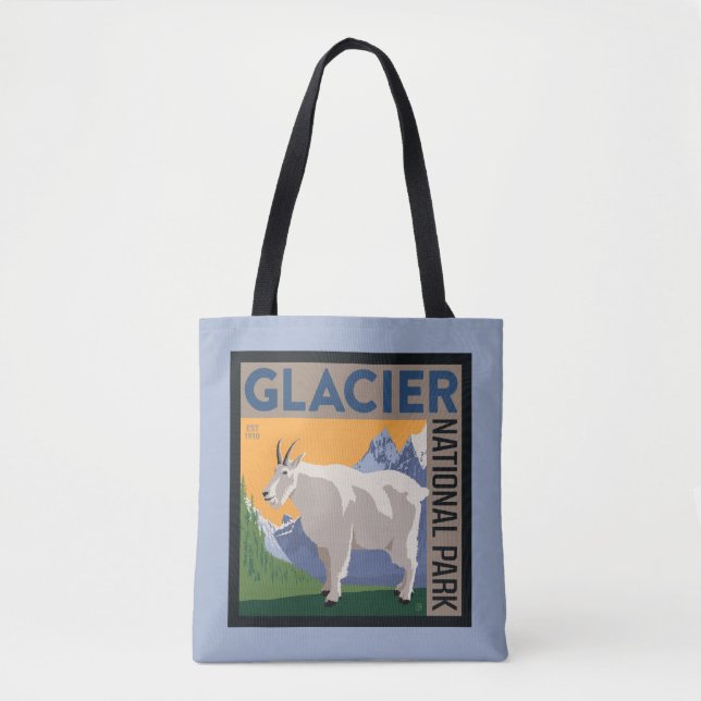 Bolso De Tela Parque nacional Glaciar | Cabra (Anverso)