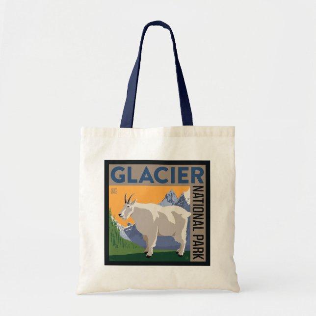 Bolso De Tela Parque nacional Glaciar | Cabra (Frente)