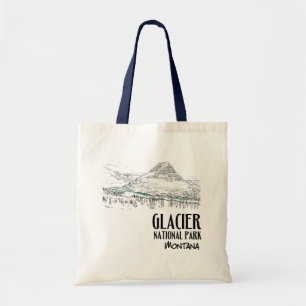 Bolso De Tela Parque nacional Glaciar Lago Hidden Montana