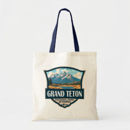 Bolso De Tela Parque nacional Gran Teton Ilustracion Retro