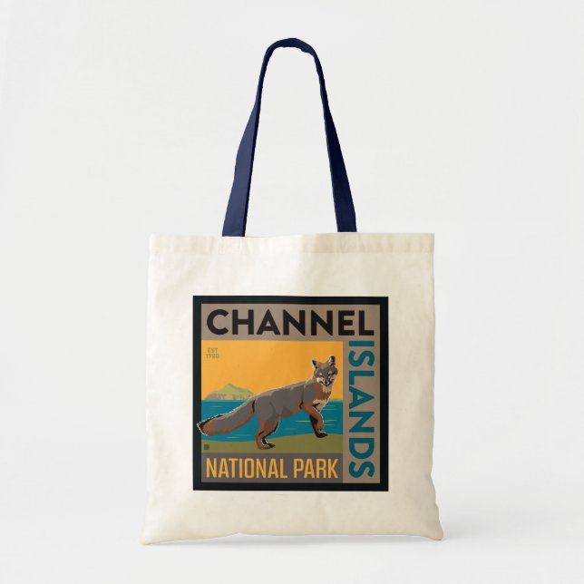 Bolso De Tela Parque nacional Islas del Canal | Fox (Frente)