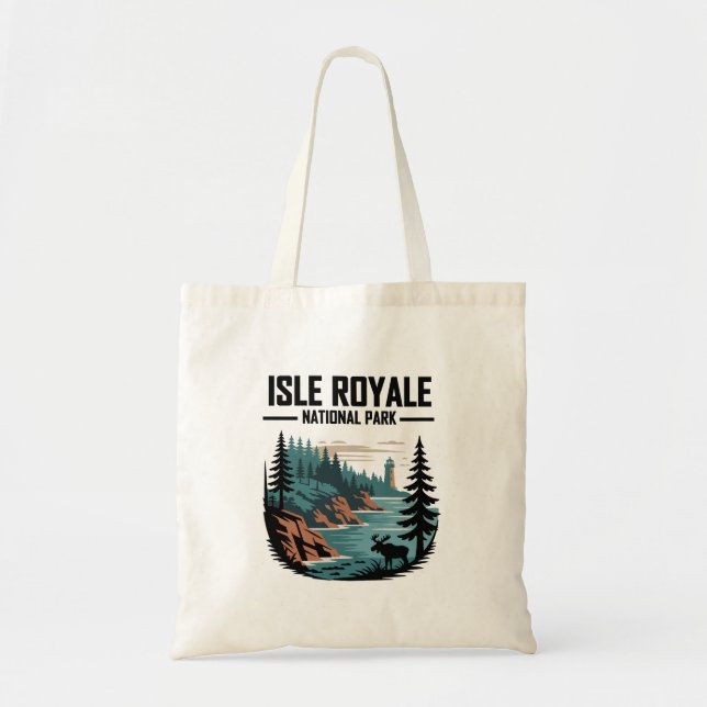 Bolso De Tela Parque nacional Isle Royale (Frente)