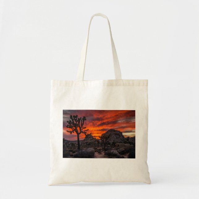 Bolso De Tela Parque nacional Joshua Tree Red Sunset (Frente)