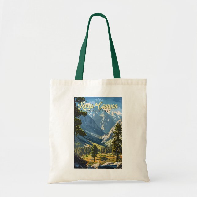 Bolso De Tela Parque nacional Kings Canyon Ilustracion Viajes Ar (Frente)