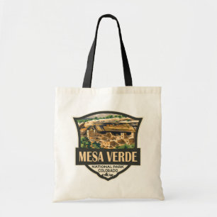 Bolso De Tela Parque nacional Mesa Verde Ilustracion arte de via