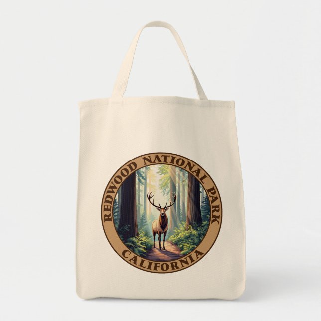 Bolso De Tela Parque nacional Redwood California (Frente)