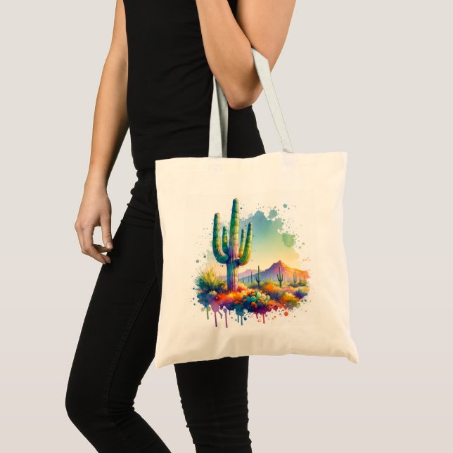 Bolso De Tela Parque nacional Saguaro Arizona Cactus Gigante (Anverso (producto))
