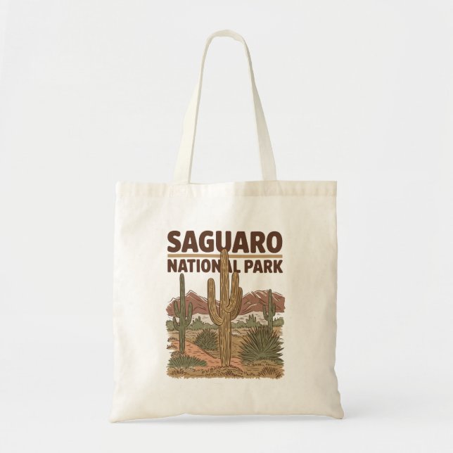 Bolso De Tela Parque nacional Saguaro, Desierto Sonorés (Frente)