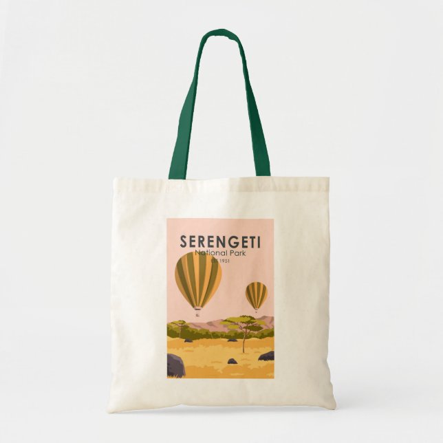 Bolso De Tela Parque nacional Serengeti (Frente)