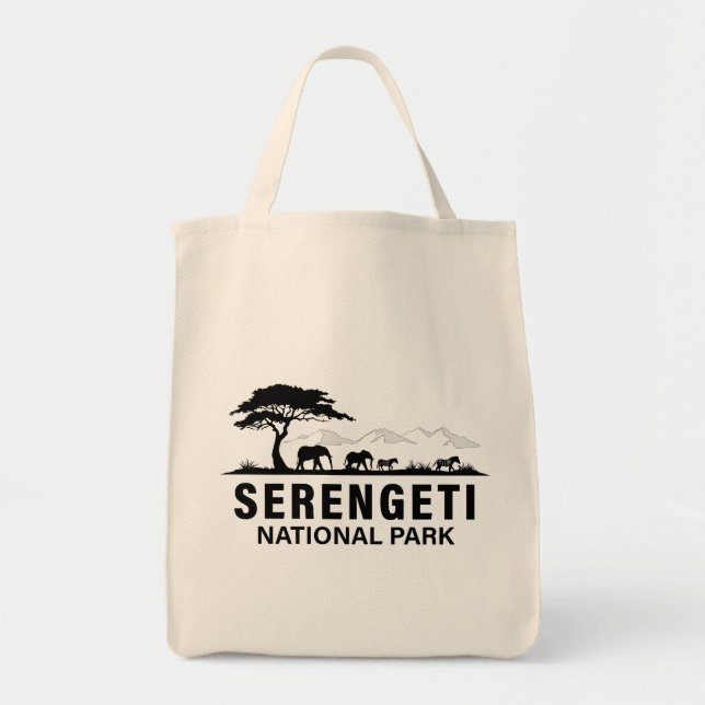 Bolso De Tela Parque nacional Serengeti (Frente)