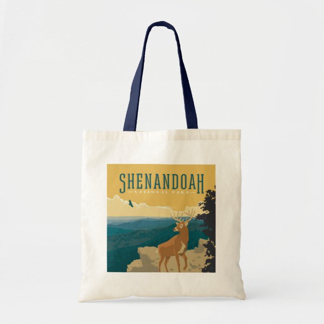 Bolso De Tela Parque nacional Shenandoah | Deer (Frente)