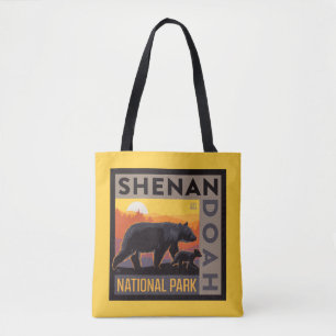 Bolso De Tela Parque nacional Shenandoah   Mama Bear & Cubs