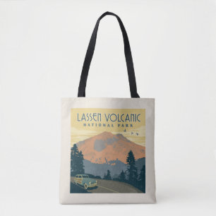 Bolso De Tela Parque nacional volcánico de Lassen   Viaje por ca