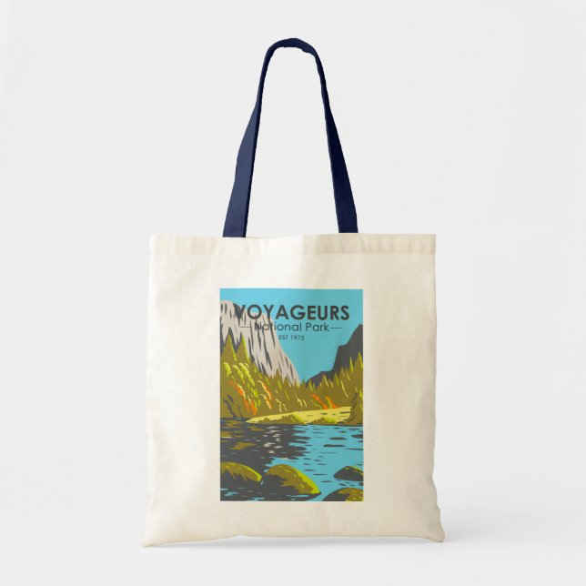 Bolso De Tela Parque nacional Voyageurs Minnesota Vintage (Frente)