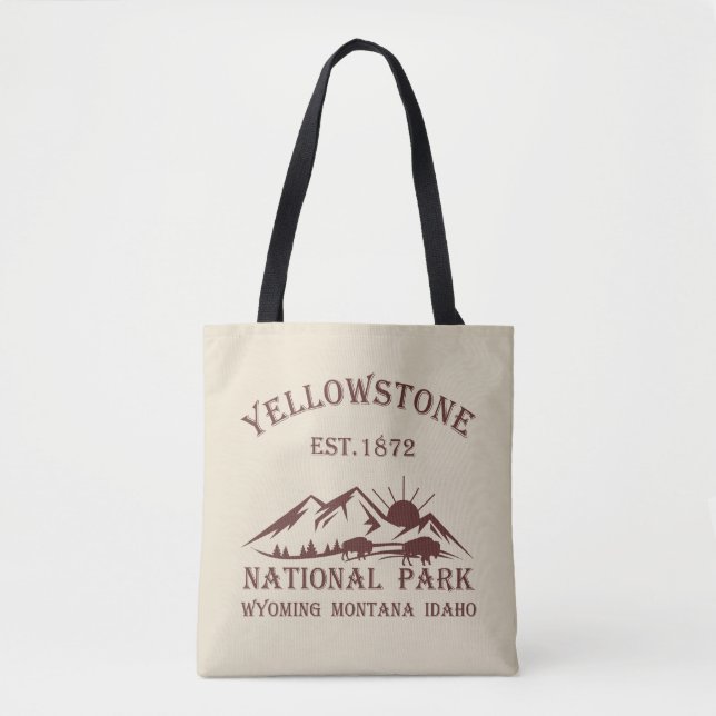 Bolso De Tela Parque nacional Yellowstone (Anverso)
