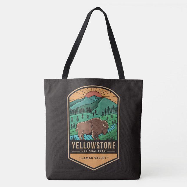 Bolso De Tela Parque nacional Yellowstone (Anverso)