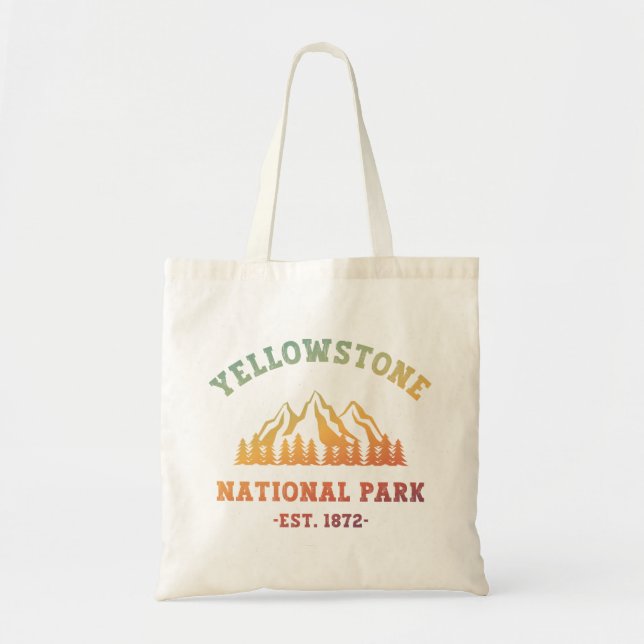Bolso De Tela Parque nacional Yellowstone Gradient Camping (Frente)