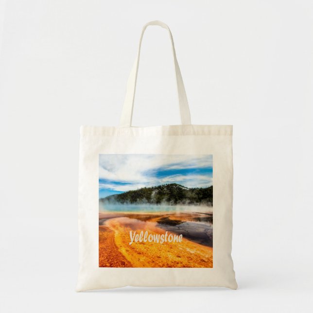 Bolso De Tela Parque nacional Yellowstone Montañas Naturaleza An (Frente)