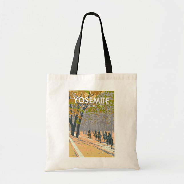 Bolso De Tela Parque nacional Yosemite Arte de Viaje para Caball (Frente)