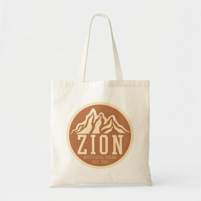 Bolso De Tela Parque nacional Zion Utah Estados Unidos Retro al  (Frente)