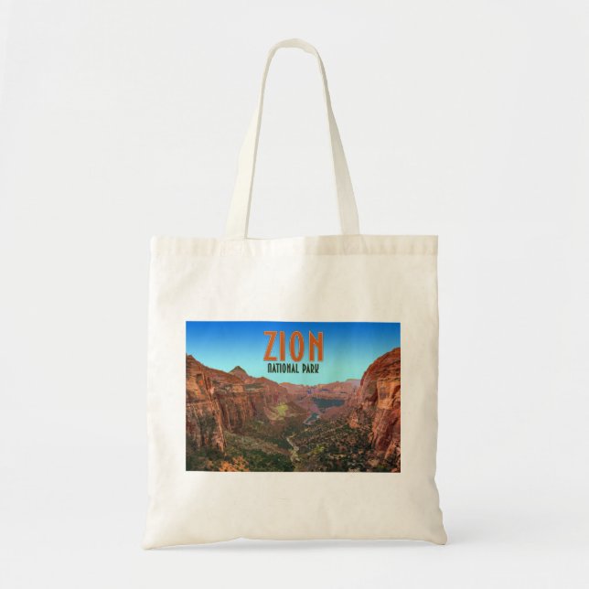 Bolso De Tela Parque nacional Zion Vintage Utah (Frente)