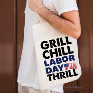 Bolso De Tela Parrillada de América Usa Día del Trabajo Fiesta d