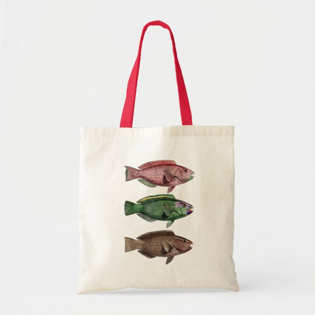 Bolso De Tela Parrot Fish Tote Bag (Frente)