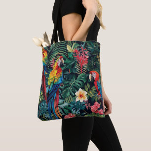 Bolso De Tela Parrot Jungle
