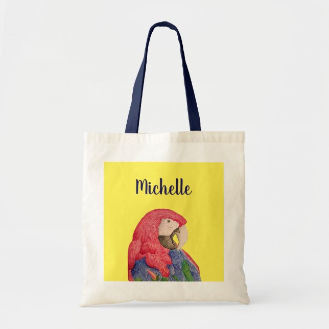 Bolso De Tela Parrot personalizado (Frente)