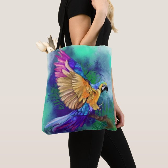 Bolso De Tela Parrot Tote Bag (Detalle)