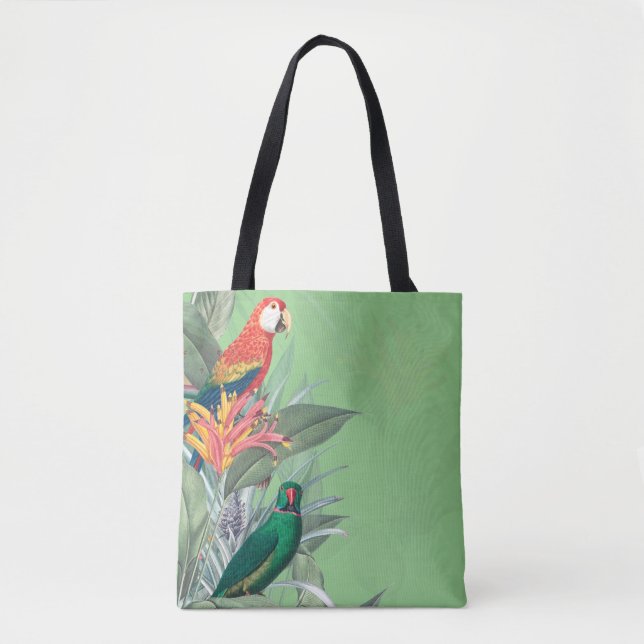 Bolso De Tela Parrots silvestres tropicales (Anverso)