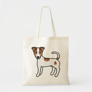Bolso De Tela Parson de cuero suave marrón Russell Terrier Dog