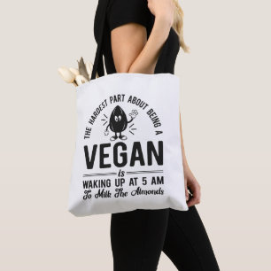 Bolso De Tela Parte más dura Vegan, Leche los almendros, diverti