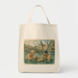 Bolso De Tela Partida de ajedrez Baños Gellert Budapest Hungría