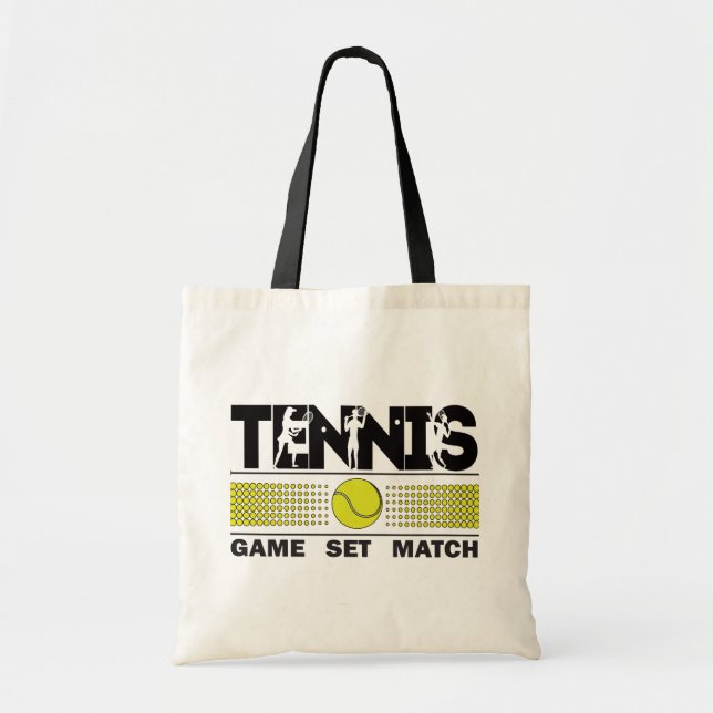 Bolso De Tela Partida de juego de tenis (Frente)