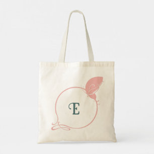 Bolso De Tela Partido Británico Art Nouveau Mariposa Rosa Inicia
