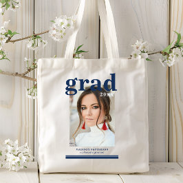 Bolso De Tela Partido de Graduación Fotográfica Elegante Tote de