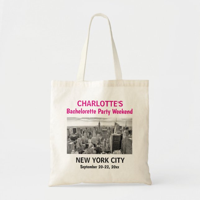 Bolso De Tela Partido de la Soltera favorece viaje de Chicas de  (Frente)